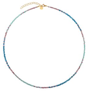 Rohm Collier Lilly in Silber vergoldet mit Amazonit